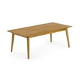 thumbnail image 3 of Plank+Beam Solid Wood 48" Mid Century Modern Coffee Tables for Living Room, Pecan, 3 of 9