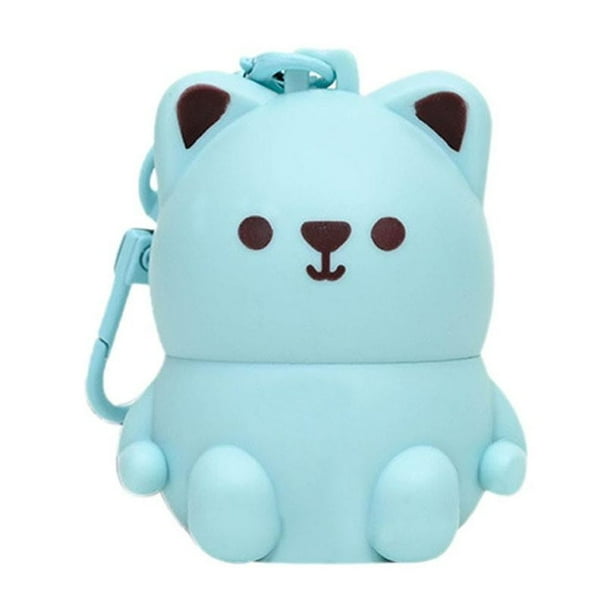 Ruifaya Llaveros Little Bear Lipstick Glaze Bálsamo labial para niños