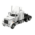 thumbnail image 2 of Camión de juguete semipesado a escala 1/32, modelo de coche de transporte con neumáticos de goma, modelo de camión fundido a presión. Blanco, 2 of 9