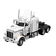 thumbnail image 2 of Camión y remolque de aleación fundido a presión, modelo de juguete, escala 1:32, vehículo de transporte realista Blanco, 2 of 9