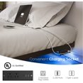 thumbnail image 4 of Floating Bed Frame Queen Size with Smart LED Lights and Charging Station - Modern Metal Platform Bed, Easy Assembly No Box Spring Needed, 4 of 14