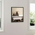thumbnail image 3 of Nawypu  Sylvie Three Bears Rustic Bubble Bath and Bear Rustic Bubble Bath Framed Canvas Wall Art Set Natural, Baby Animal Wall Art Décor Set, 3 of 4