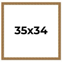 35x34 Frame Black and Gold Distressed Solid Wood Sonoma Picture Frame | 1.625 Inch Moulding Width |