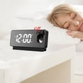 thumbnail image 4 of Projection Alarm Clock with LED Mirror Display, Temperature Display and Power Off Memory, 360 Degree Flexible Adjust, 4 of 7