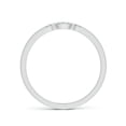 thumbnail image 2 of ANGARA Lab Grown Prong-Set Diamond Curved Wedding Ring for Women in 14K White Gold (Size-0.9mm| Color-F-G| Clarity-VS) | April Birthstone, Anniversary, Jewelry Gift for Women | Lab-Grown Diamond Ring, 2 of 6