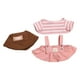 thumbnail image 2 of vestido de muñeca,Camisa de vestir de muñeca de felpa con sombrero para 14,96 pulgadas,Accesorio de vestir de juguete de figura de felpa de 38 cm,Disfraces de mini princesa para muñeca de, 2 of 7