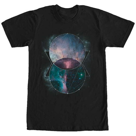 Men's Lost Gods Epic Space Shapes  Graphic Tee Black Large