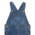 thumbnail image 2 of Wonder Nation Toddler Girl Denim Overall, Sizes 12M-5T, 2 of 5