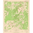 thumbnail image 2 of USGS 12x14 Gold Ornate Wood Framed with Double Matting Museum Art Print Titled - Bear Mountain Texas Quad - USGS 1966, 2 of 4
