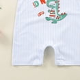 thumbnail image 5 of NIEWTR Infant 3-6 Months Sleep & Play One-Piece Bodysuit Baby Romper Cartoon Baby Bodysuit Cute Short Sleeved Baby Romper A18-Light Blue, 5 of 6