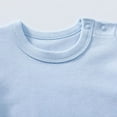 thumbnail image 6 of Leey-World Girl Onesies Baby Short Sleeve Onesie Bodysuits Girl Outfits(Light Blue,12-18 Months), 6 of 8