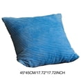 thumbnail image 2 of Soft Corduroy Striped Velvet Square Decorative Throw Pillow Cusion For Couch 18', 2 of 4