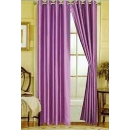 86 Hotel Quality Grommet Top Jacquard 1 Panel Lilac Lavender