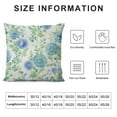 thumbnail image 5 of COMIO  Blue Throw Pillow Cover, Dandelion Flowers and Leaves Farm House Watercolor Art Print, Decorative Square Covers for Couch Bed &amp; Sofa,Pale Blue and Green, 5 of 5