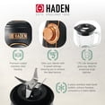 thumbnail image 5 of Haden Stainless 1.75 Liter Glass Jug 700W Motor Power Blender, Black/Copper, 5 of 13