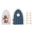 thumbnail image 2 of Adhesivo de pared 3D de fácil instalación, adhesivos para puerta, decoración de pared de dibujos animados, fácil de despegar y pegar. azul, 2 of 9