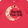 thumbnail image 4 of Inktastic Baby Stay Wild Moon Child Crescent Moon with Flowers Girls Baby T-Shirt, 4 of 5