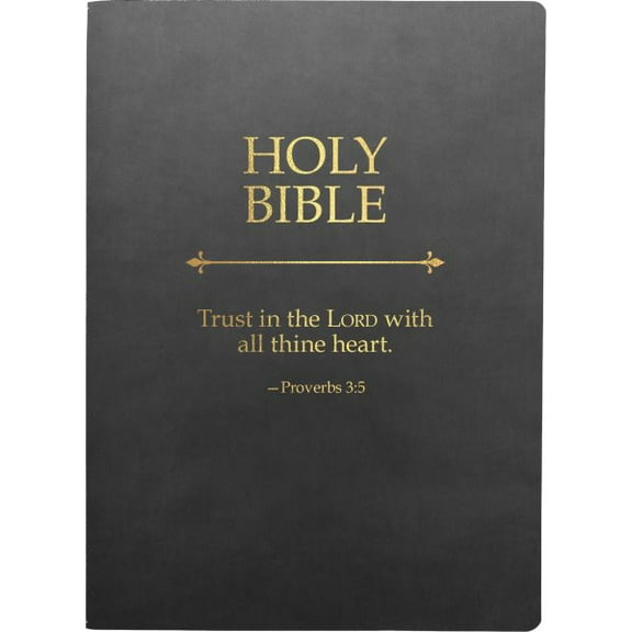 King James Version Sword Bible: KJV Holy Bible, Trust In The Lord Life Verse Edition, Large Print, Black Ultrasoft : (Red Letter, 1611 Version) (Hardcover)