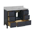 thumbnail image 6 of California 48" Bathroom Vanity with Marine Gray Cabinet and Carrara Marble Top, 6 of 6