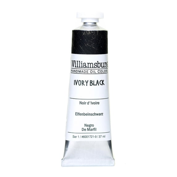 Handmade Oil Colors ivory black, 37 ml (pack of 3)