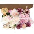 Silk Flowers Combo Box Real Touch Artificial Flower Bouquet for DIY