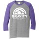thumbnail image 1 of Camiseta de manga corta Gravity Outdoor Co. Raglan púrpura gris S, 1 of 1