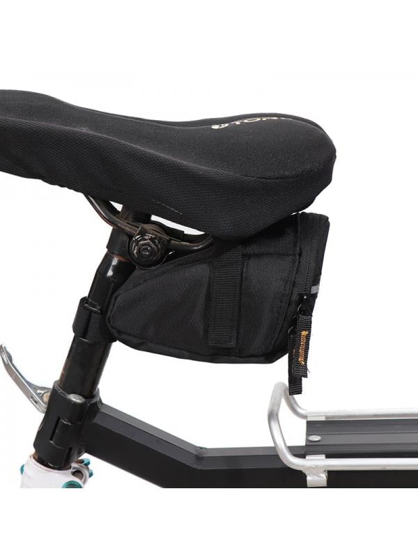 Bike Saddle Bag Cycling Bicycle Rear Tail Seat Trunk Bag Bike Rear Storage Bag for Mountain Road MTB Bike Black