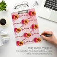 thumbnail image 5 of FMSHPON Watercolor Peach Clipboard Hardboard Wood Nursing Clip Board and Pull for Standard A4 Letter 13x9 inches, 5 of 7