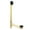 Black, variant on Kingston Brass DLL3161 21-Inch Lift and Lock Tub Waste and Overflow, 20 Gauge, Polished Chrome