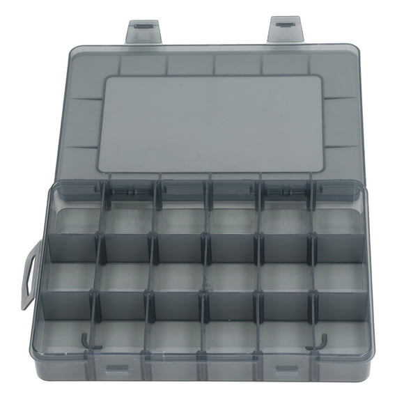 Caja de almacenamiento de hardware Nikou Organizador de herramientas con múltiples compartimentos