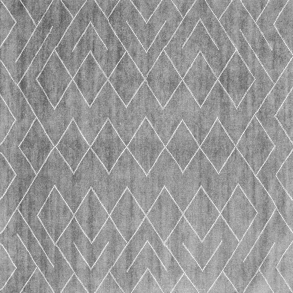 Ahgly Company Indoor Square Abstract Gray Contemporary Area Rugs, 6' Square