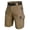 Brown, variant on Men Cargo Shorts Outdoor Lightweight Quick Dry Multi Pocket Durable Stretch Waistband Shorts