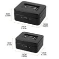 thumbnail image 2 of HLONK Safe Home Shop Steel Mini Money Box Security Cash Box Storage Box for Coin Money, 2 of 21