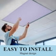 thumbnail image 6 of Pure Lavender Fluorescent Light Covers, Simple Solid Color Magnetic Light Covers for Ceiling Lights, Fluorescent Ceiling Shade Filters for Classroom Bedroom Office 4x2Ft x 1PCS, 6 of 8