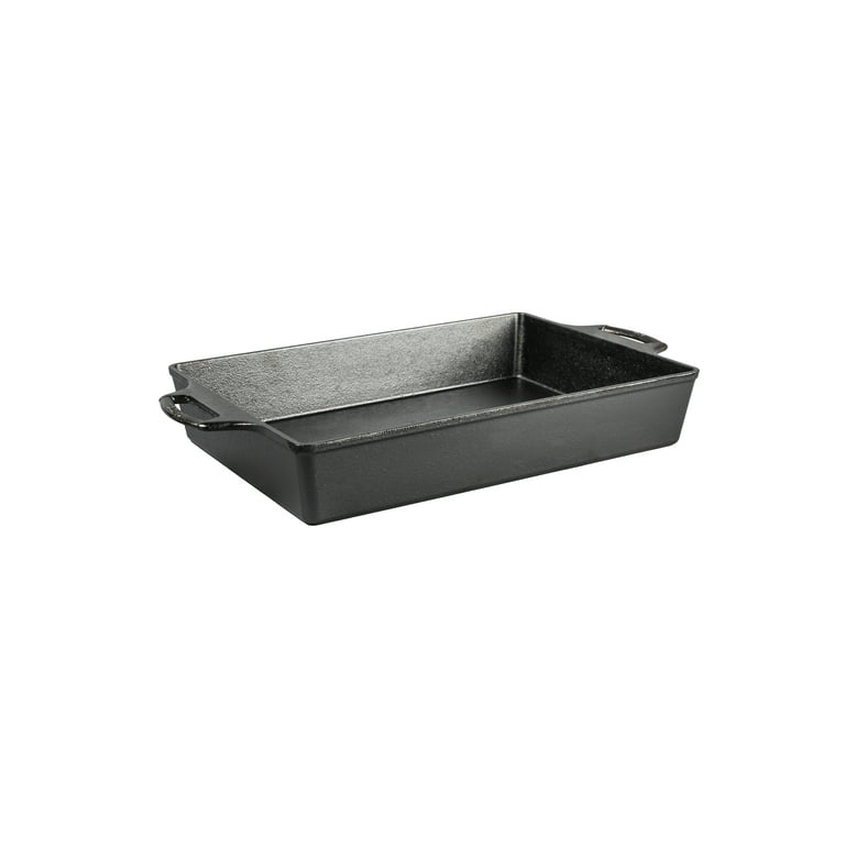 Lodge Cast Iron Loaf Pan with Silicone Handles, 8.5 x 4.5, Black
