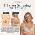 thumbnail image 6 of Dominique Tessa Full Figure Lace Support Bra #7400 – 3-Part Cup Everyday Bra with Lift, Shape & Comfort - Lingerie for Women, 6 of 6