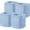 Blue, variant on Set of 4 Storage Basket-13 X 13 X 13 in, Cotton Rope Basket for Shelves, Toys, Book, Cube Storage Bins with Handles, Woven Storage Basket for Organizing, White & Jute