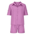 thumbnail image 6 of CheerKidz Womens Short Sleeve Tops and Shorts Casual 2PC Outfit with Pockets for Summer Weekend, 6 of 6
