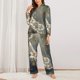 thumbnail image 2 of Fotbe Forest Meditating White Tiger Conjunto de Pijama de Manga Larga para Mujer con Estampado, Ropa de Dormir de 2 Piezas, Conjunto de Casa Suave y Cómodo con Bolsillos-Small, 2 of 7