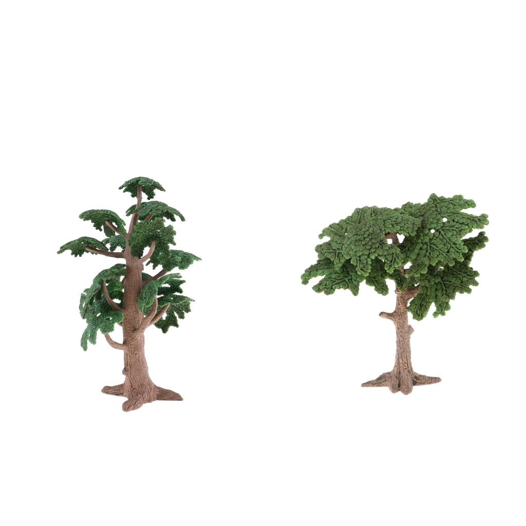 Simulation Model Trees Artificial Decoration Props Garden Railway 10pcs 