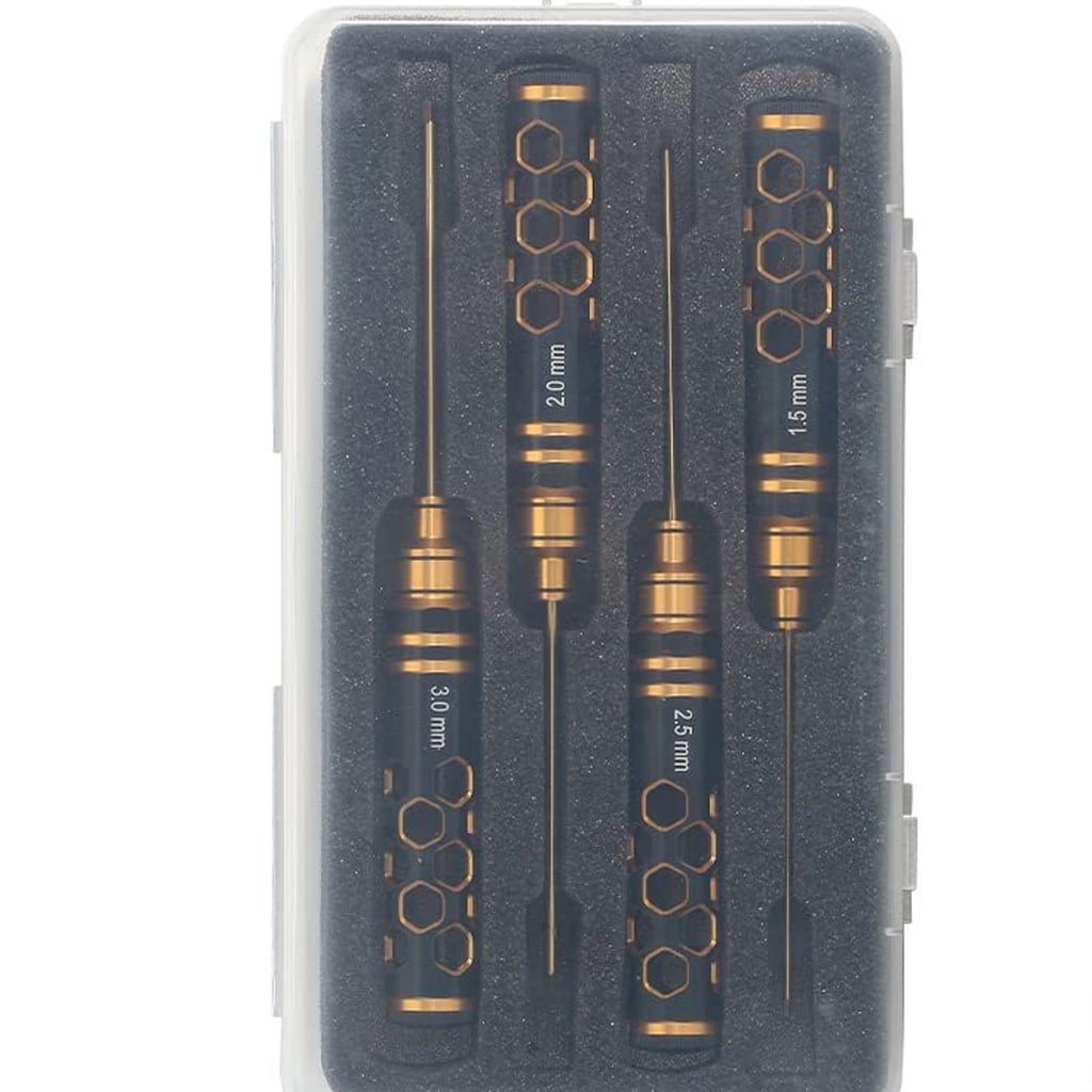 4 Piece Hex Key Screwdriver Set Lightweight Repair Tool for Remote Control Car