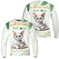 thumbnail image 3 of Devon Rex Mother Book Lover Living That Cat Mom Life Happy Mother's Day All Over Print 3D Sweatshirt Unisex Merch Cat Lover Kitten Owner Gifts - 03004, 3 of 6