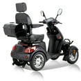 thumbnail image 6 of High-Power All-Terrain Mobility Scooter for Seniors & Adults, 500 lbs Capacity with LED Console, Safety Lights & Steel Bumper, Black, 6 of 7