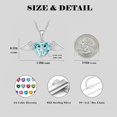 thumbnail image 6 of Angel Wings Necklace for Women, 925 Sterling Silver Angel Wings Pendant Necklace Love Heart Crystal Birthstone Necklace, Angel Jewelry Birthday Christmas Gifts for Women Wife Mom Girlfriend, 6 of 6