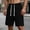 Black, variant on Men's Light Wash Denim Shorts Elastic Drawstring Waist Loose Straight Leg Casual Summer Shorts Gray S(S)