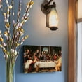 thumbnail image 3 of HFDF The Last Supper Painting Jesus Poster Jesus Picture Christian Canvas Wall Art Religious Leonardo Da Vinci Art Last Supper Painting Jesus Art Jesus Pictures for Dining Room 10x8inch Framed, 3 of 7