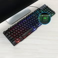 thumbnail image 1 of COFEST Clavier de Jeu Filaire Rétroéclairage LED Tricolore 104 Touches Contrôle Multimédia pour Ordinateur de Bureau Noir, 1 of 8
