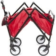 Seina Collapsible Folding Wagon with Straps Utility Cart, Portable