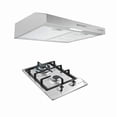 thumbnail image 3 of Combo TIRRENO SUPRA Parrilla Empotrable 2 Quemadores 31 cm y Campana Extractora 50 cm Acero Inoxidable, 3 of 9