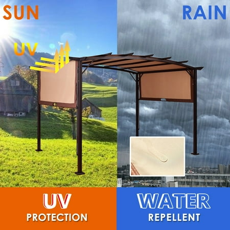 canopy gymax shelter gazebo pergola patio frame metal kit